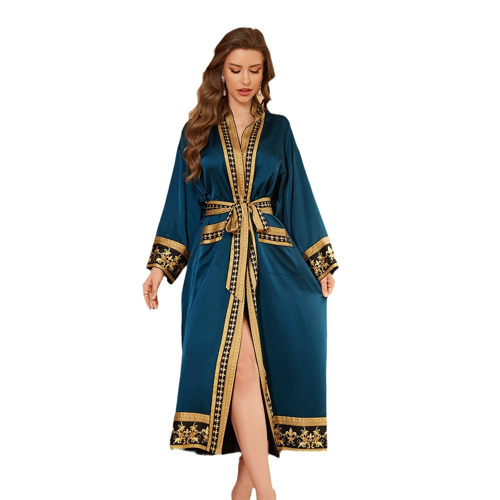 Luxury Long Bathrobe – Soft Plush Robe for Home and Spa