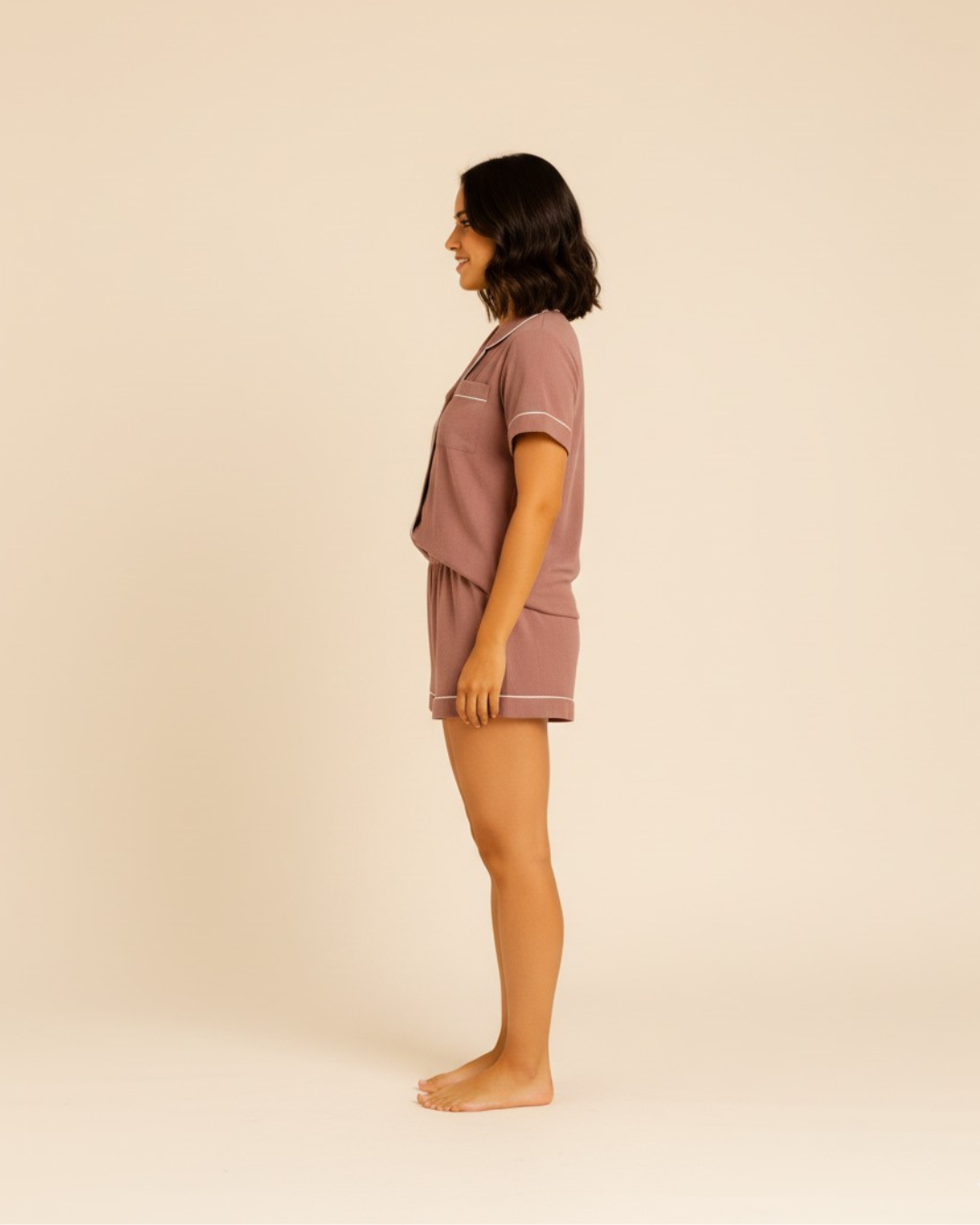 Women's Shorts and Top Pyjama Set - lightweight PJ set for sleepwear and lounging