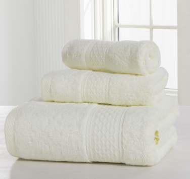 Double-Sided Cotton Bath Towel Set – Soft Thickened Skin-Friendly Towels