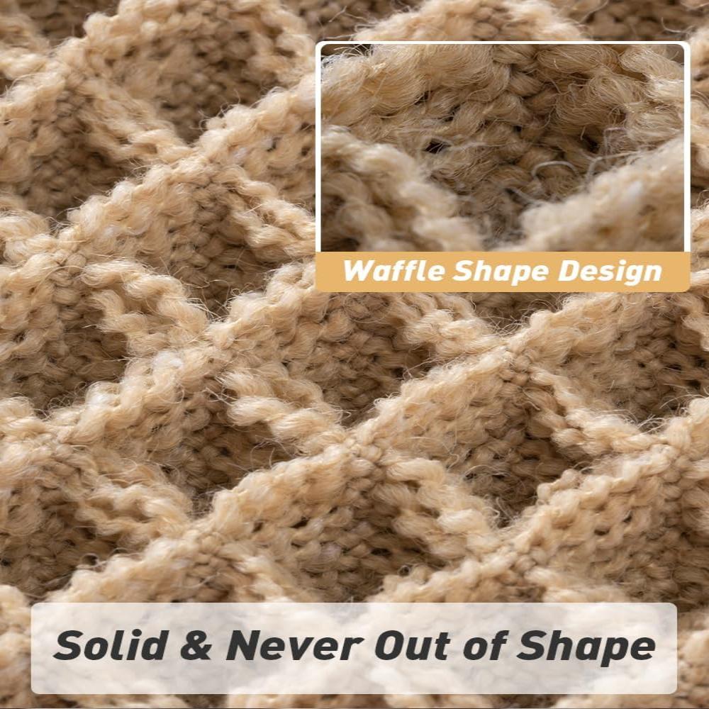 Waffle-textured Bath Mat with Ultimate Comfort & Absorption