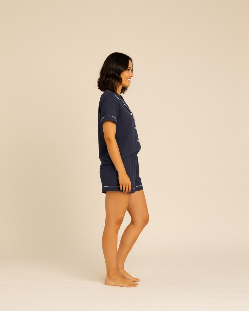 Women's Shorts and Top Pyjama Set - lightweight PJ set for sleepwear and lounging