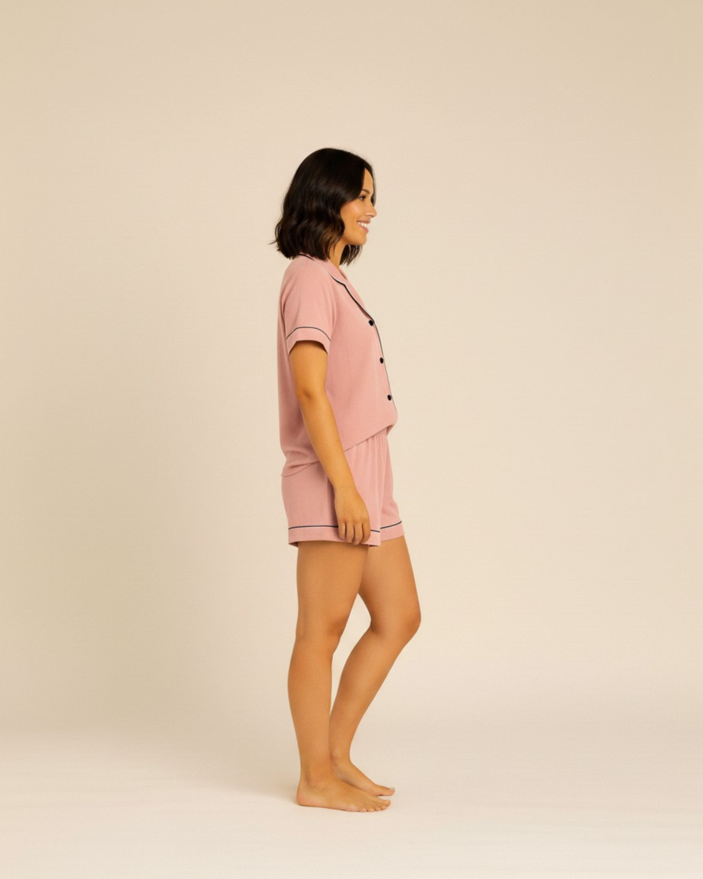 Women's Shorts and Top Pyjama Set - lightweight PJ set for sleepwear and lounging