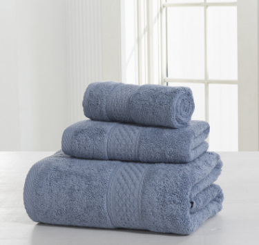 Double-Sided Cotton Bath Towel Set – Soft Thickened Skin-Friendly Towels