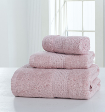 Double-Sided Cotton Bath Towel Set – Soft Thickened Skin-Friendly Towels