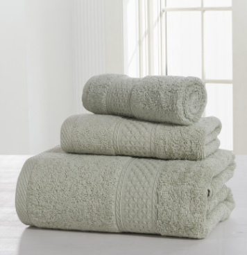 Double-Sided Cotton Bath Towel Set – Soft Thickened Skin-Friendly Towels