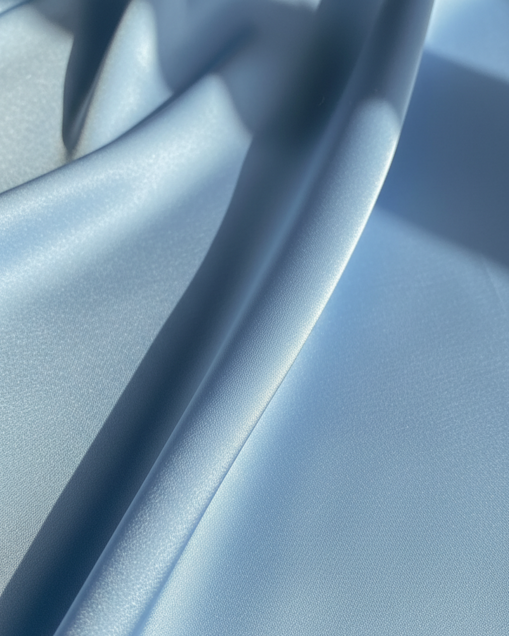 Women’s Long Kimono Robe – Elegant Satin Maxi Bathrobe with Belt, Light Blue Bridal & Lounge Wear