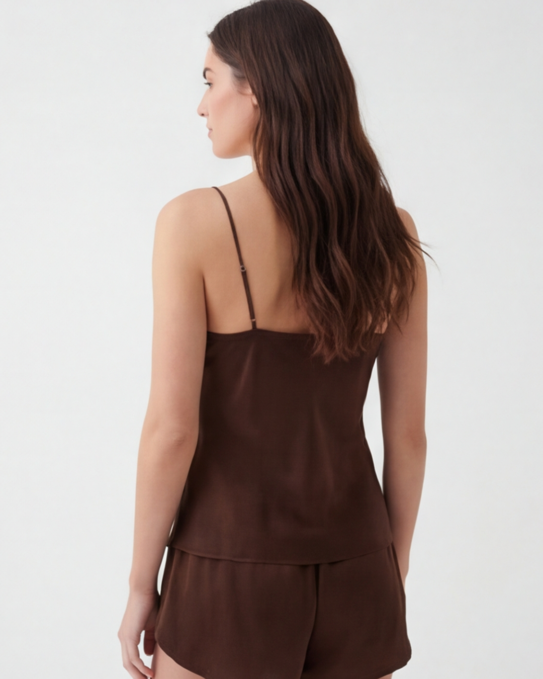 Women’s Silk Cami and Shorts Pajama Set – Lightweight Comfort Sleepwear