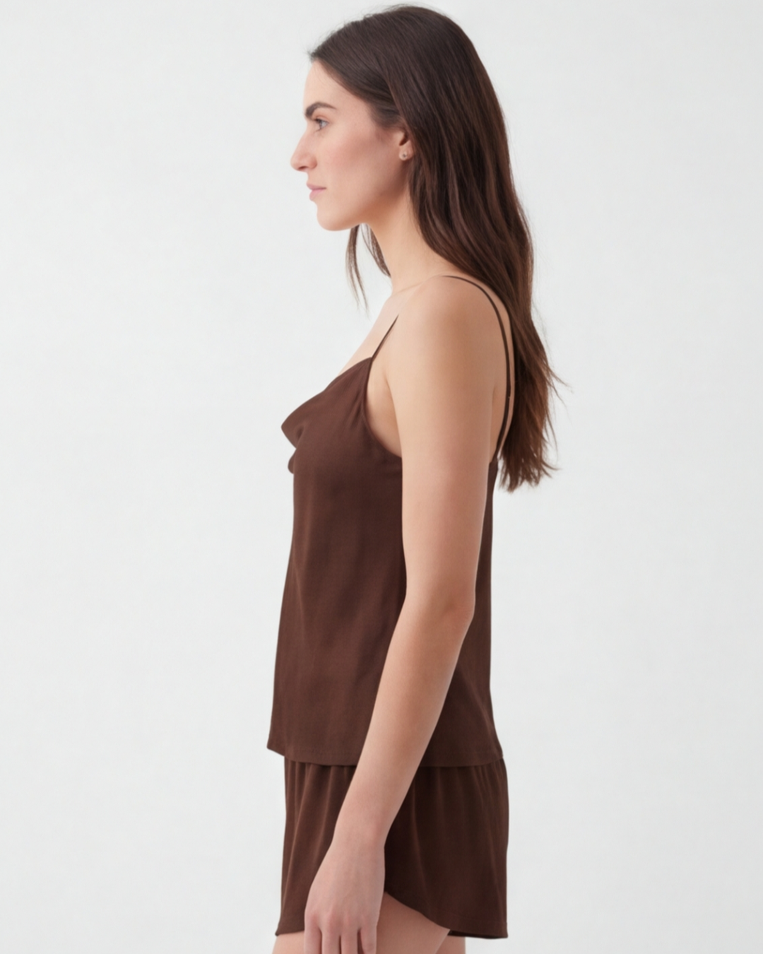 Women’s Silk Cami and Shorts Pajama Set – Lightweight Comfort Sleepwear