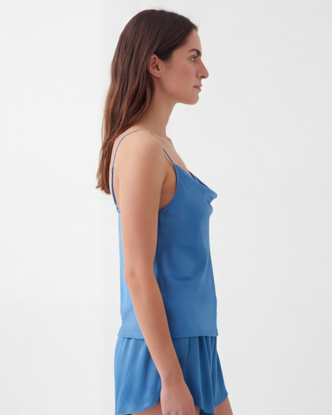 Women’s Silk Cami and Shorts Pajama Set – Lightweight Comfort Sleepwear