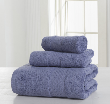 Double-Sided Cotton Bath Towel Set – Soft Thickened Skin-Friendly Towels