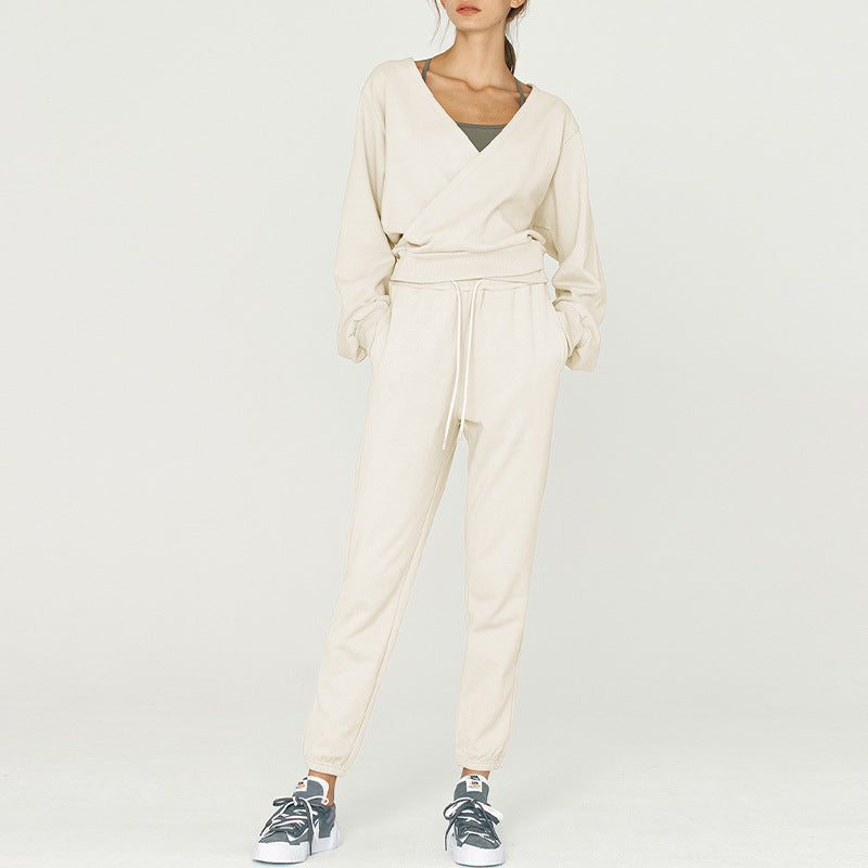 Women’s Premium Casual Sports Tracksuit – Sweatshirt and Pants Loungewear Set