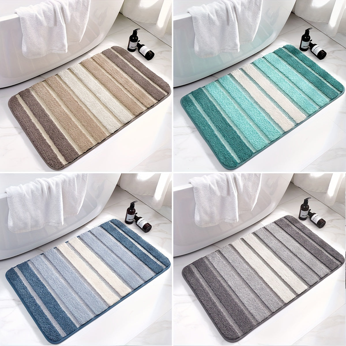 Premium Soft Bathroom Rug – Absorbent Non-Slip Mat for Tub & Shower