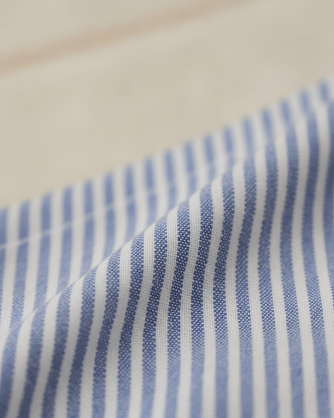 Women’s Blue and White Striped Kimono Robe – Lightweight Cotton Bathrobe