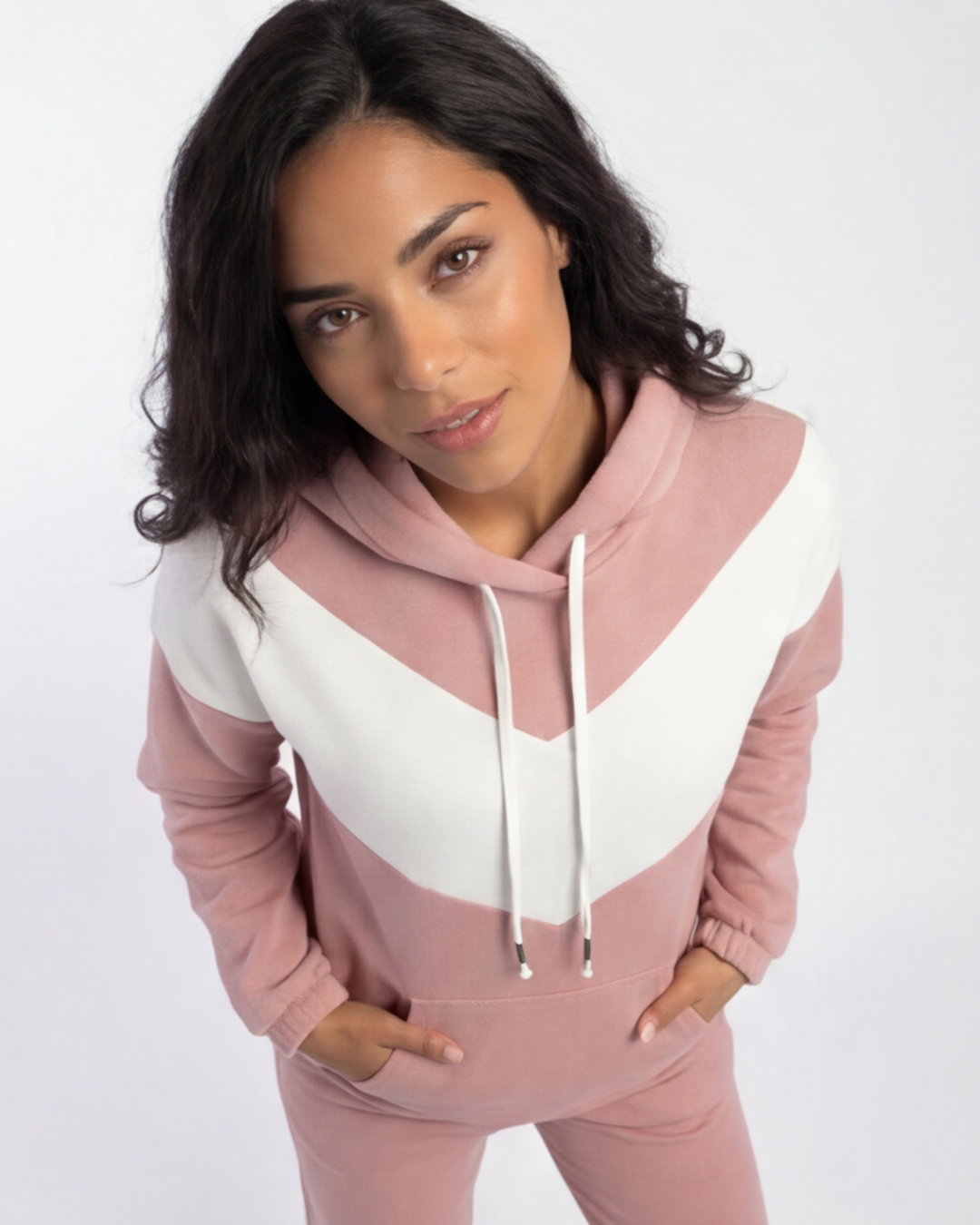 Women’s Premium Two-Piece Tracksuit – Cotton Sports Hoodie and Jogging Suit Set