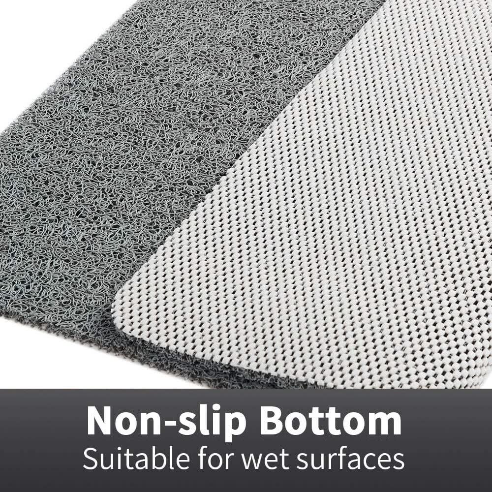 Non-slip shower mat with hygienic drainage system