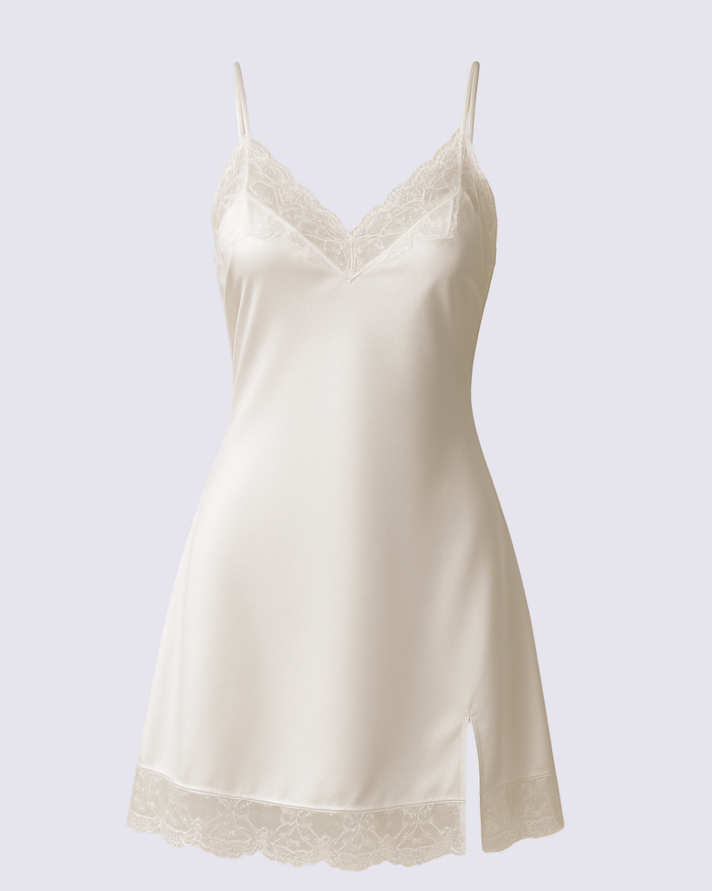 Women's Elegant Solid White Sleepwear Robe Set