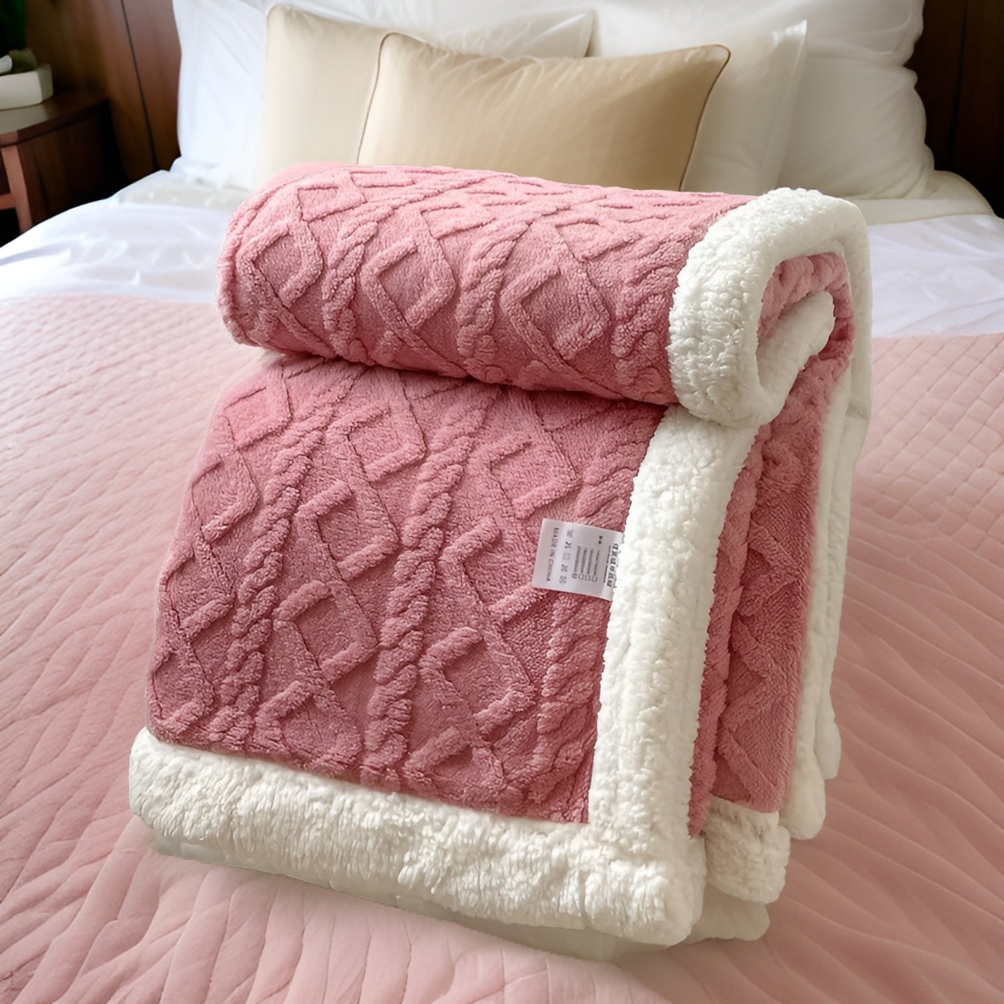 Luxurious Double-Sided Fleece Blanket for Ultimate Winter Comfort