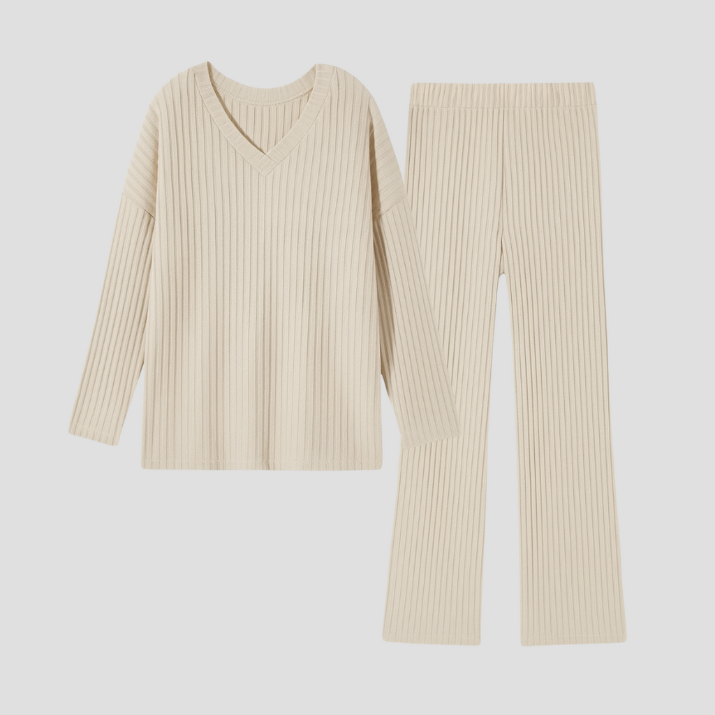 Comfy Loungewear Set Women - Soft, Rib Knit Set