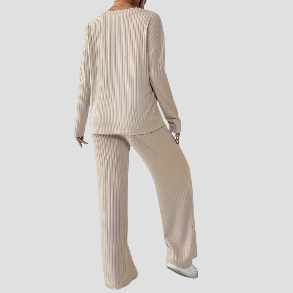 Comfy Loungewear Set Women - Soft, Rib Knit Set