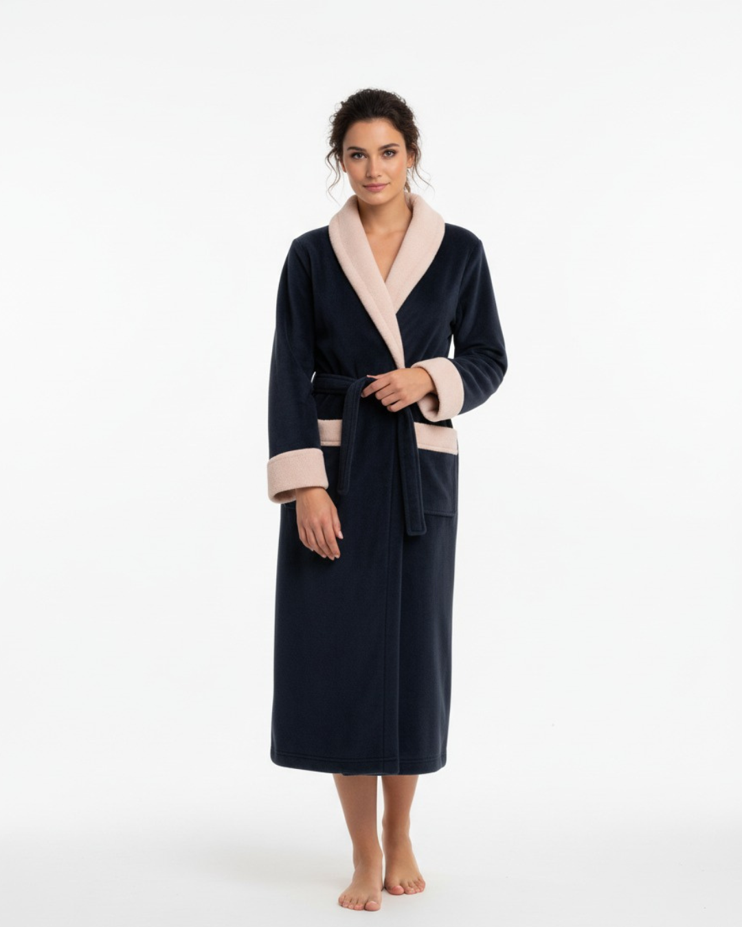 Women's Cozy Comfort Flannel Bathrobe