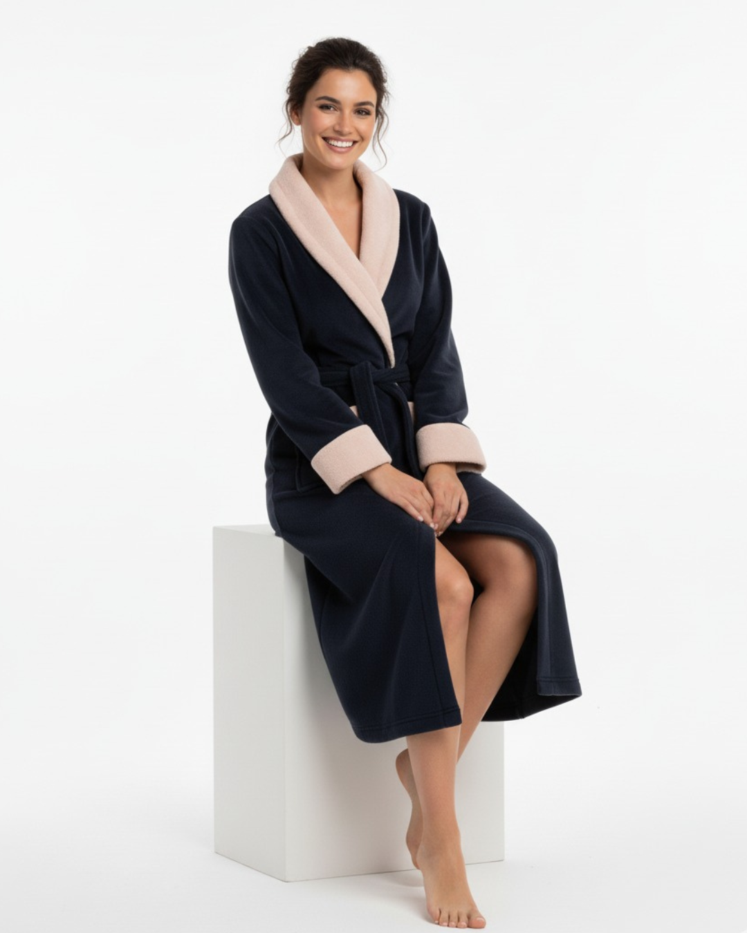 Women's Cozy Comfort Flannel Bathrobe