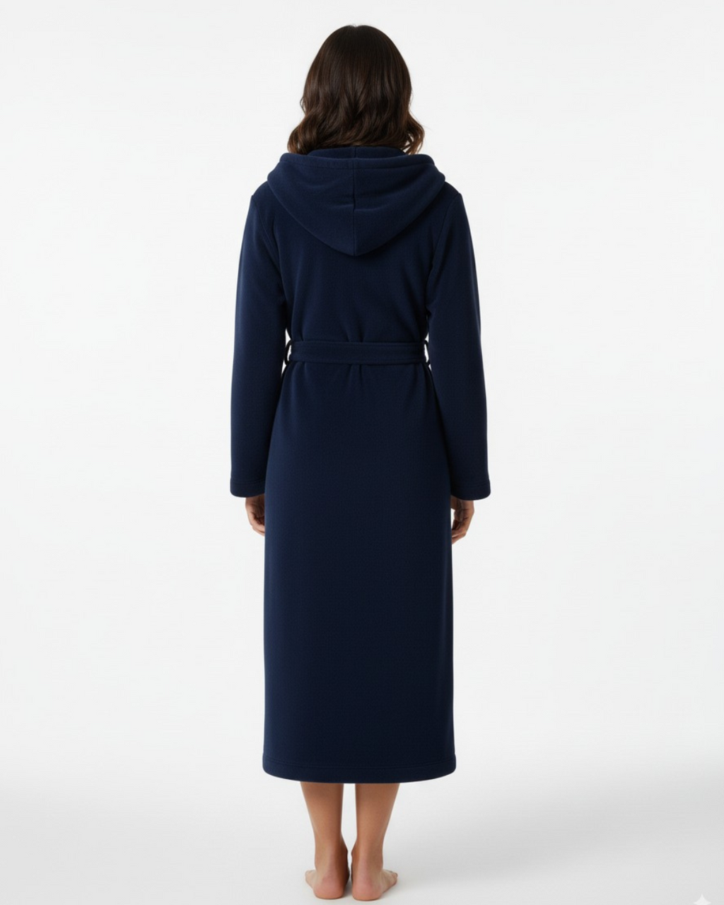 Women's Stylish Solid Color Long Comfort Bathrobe