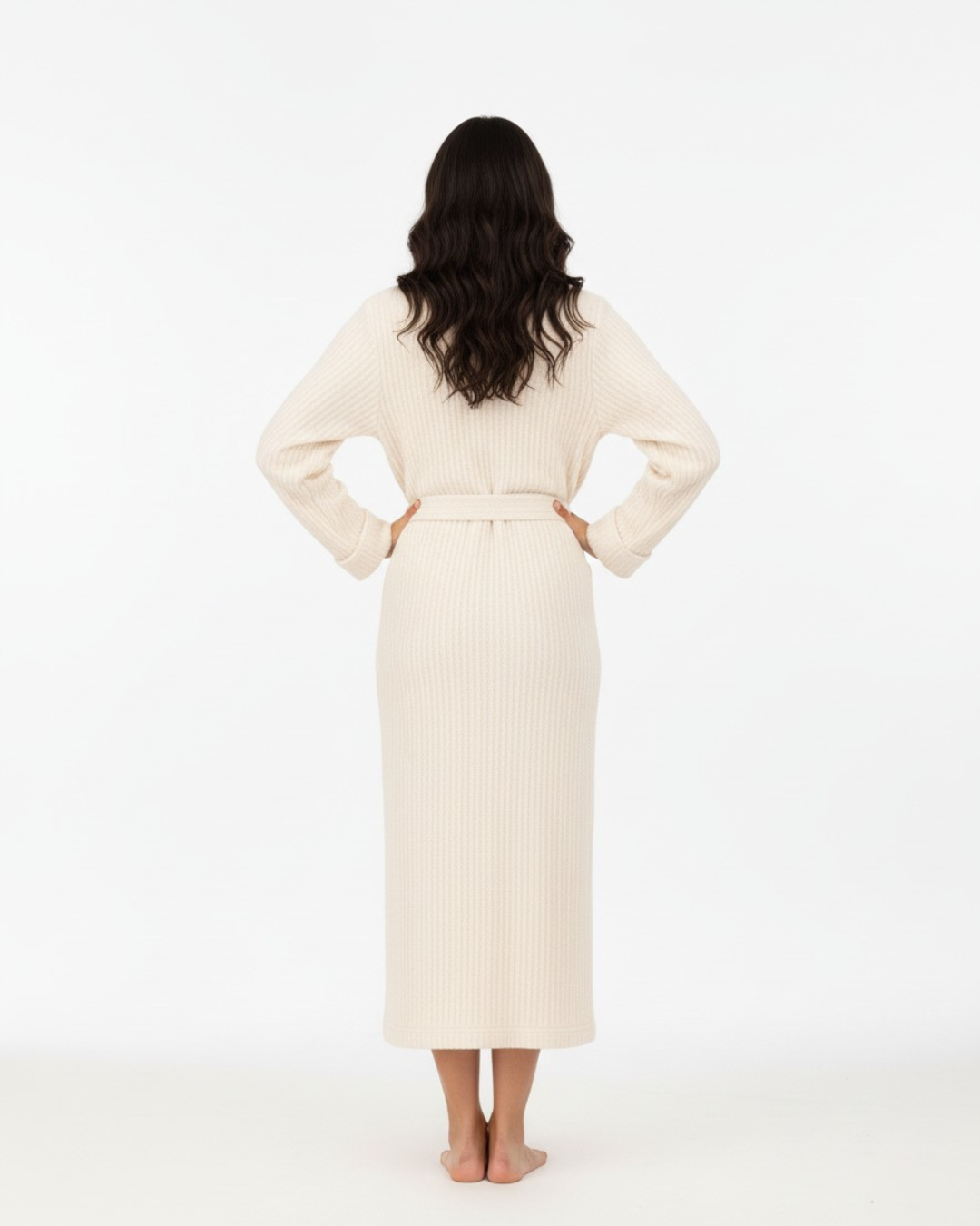 Women’s Plush Bathrobe – Long Belted Robe for Cozy Loungewear