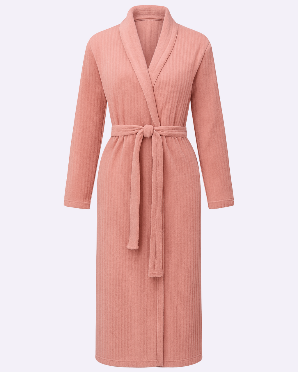 Women’s Plush Bathrobe – Long Belted Robe for Cozy Loungewear