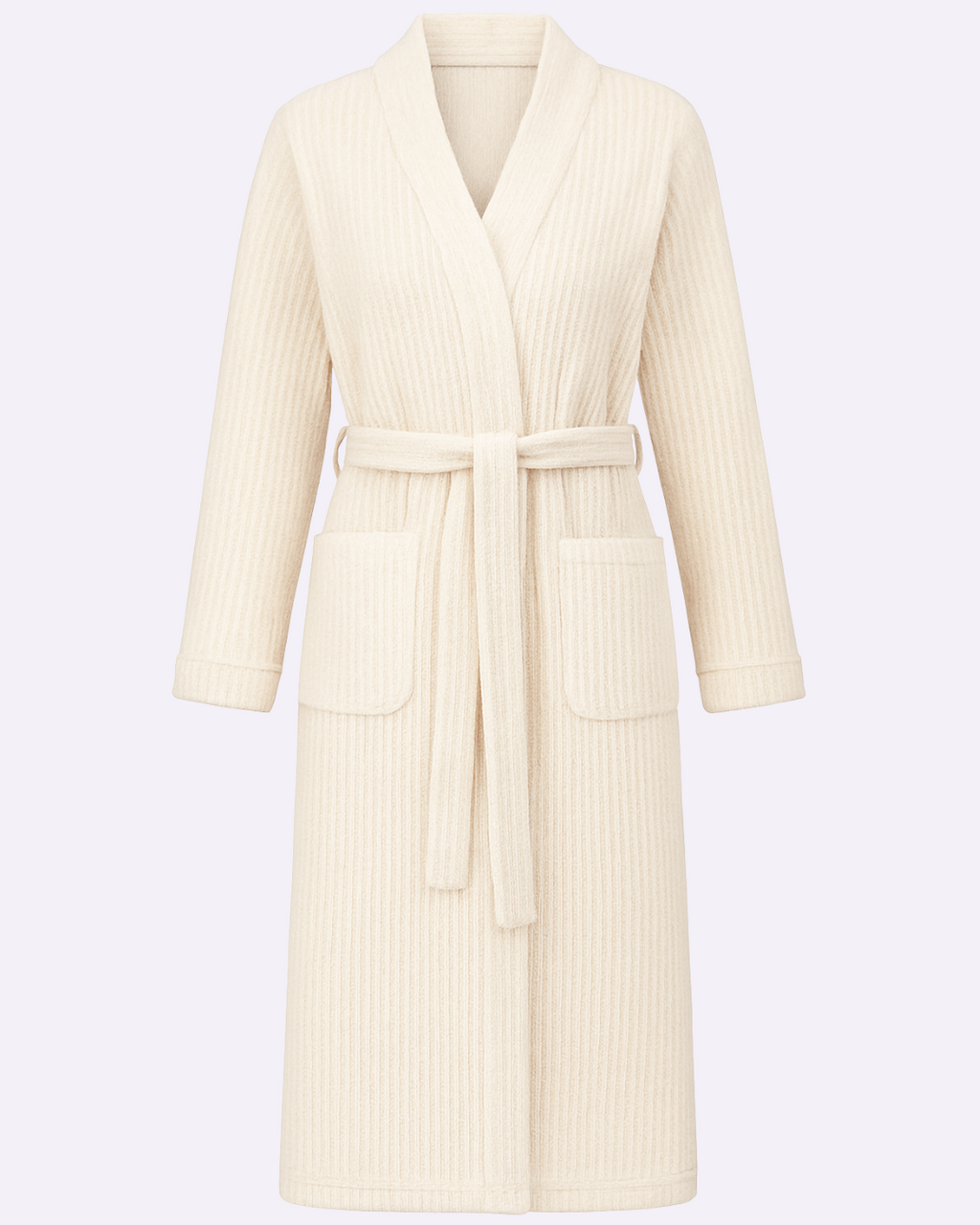 Women’s Plush Bathrobe – Long Belted Robe for Cozy Loungewear