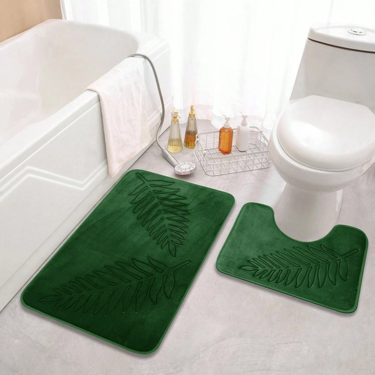 Luxurious Memory Foam Bath Mat Set for Ultimate Comfort