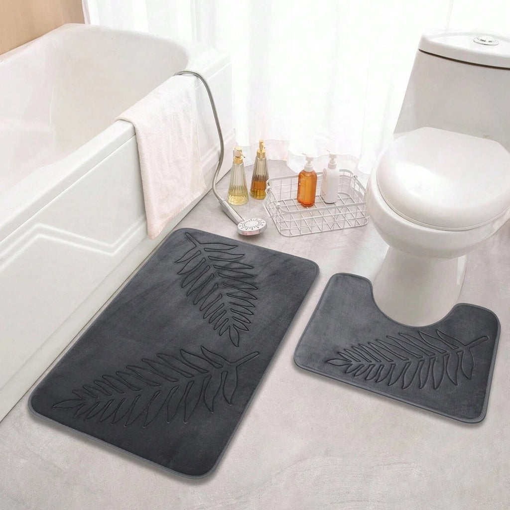 Luxurious Memory Foam Bath Mat Set for Ultimate Comfort