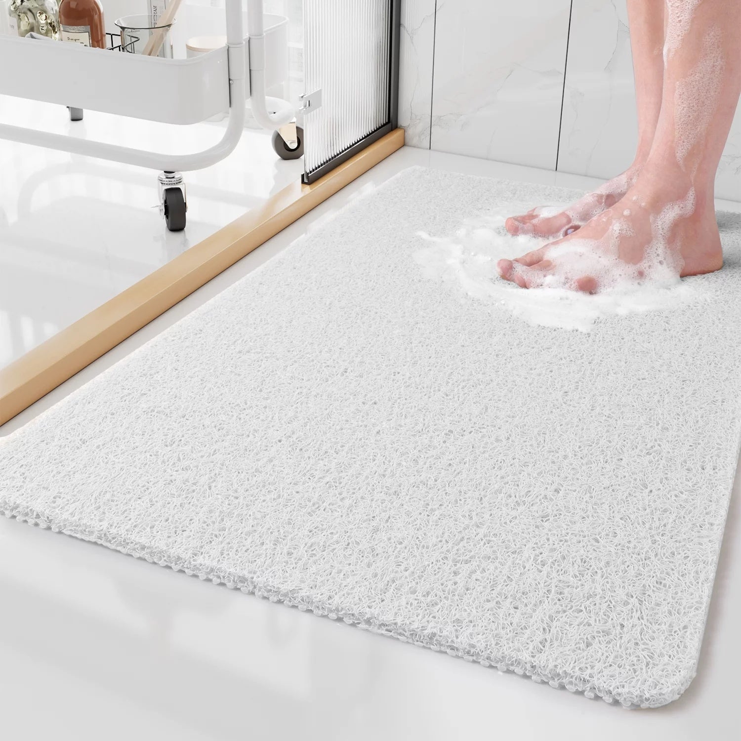 Hygienic Non-Slip Shower Mat with Luxurious Comfort